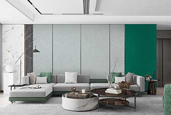 新乡轻奢风格-客厅