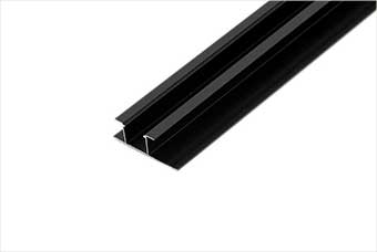 新乡航空纤维墙咔铝合金带灯中条(哑黑氧化)