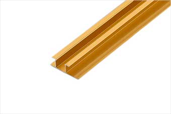 新乡航空纤维墙咔铝合金带灯中条(钛金氧化)